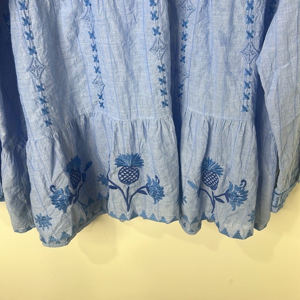 JOHNNY WAS TARRA TIERED SHIRT TUNIC Size XL - Picture 8 of 16
